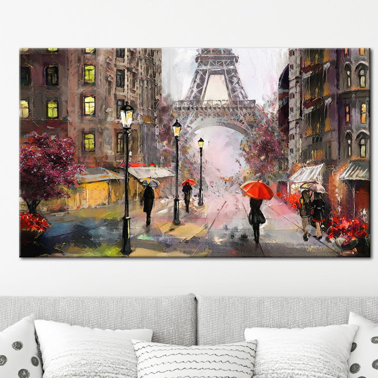 Wade Logan® Paris Wrapped Canvas Print & Reviews Wayfair
